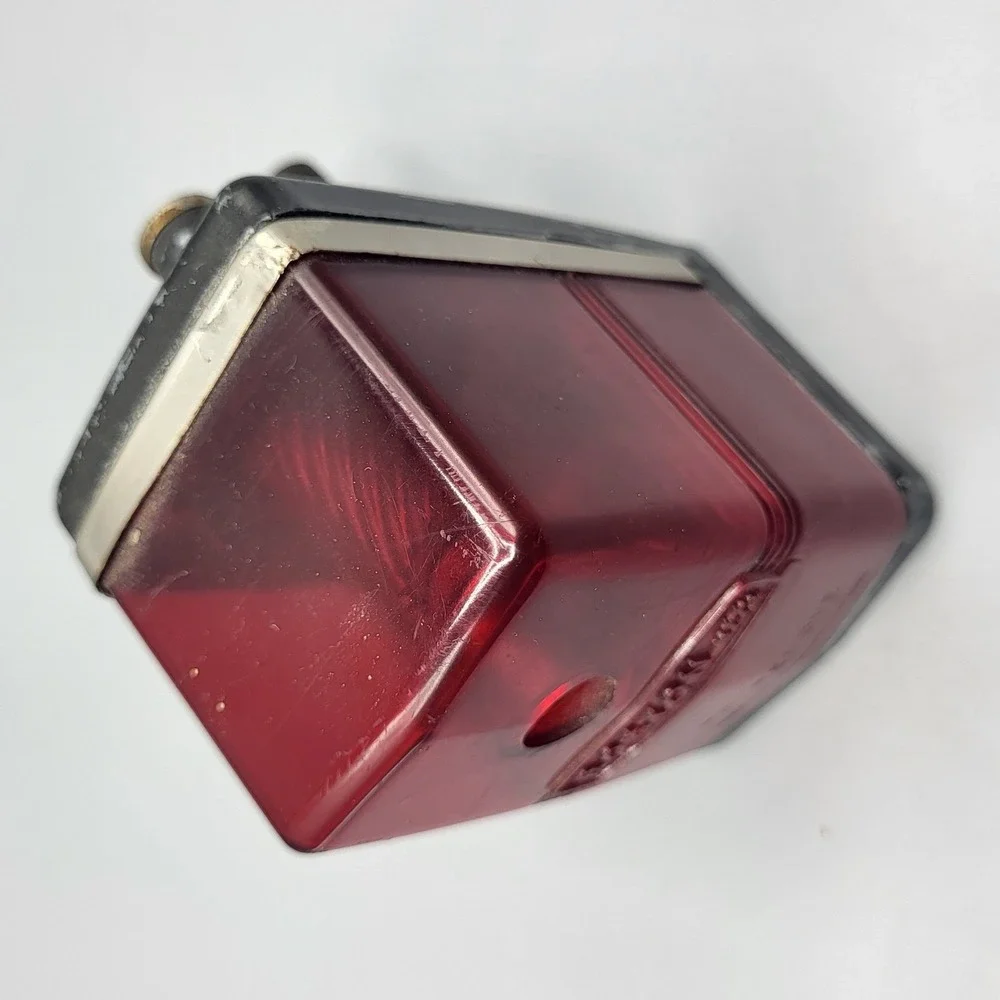 Boston Boston-ette Pencil Sharpener Manual Hand Crank Red Black Vintage